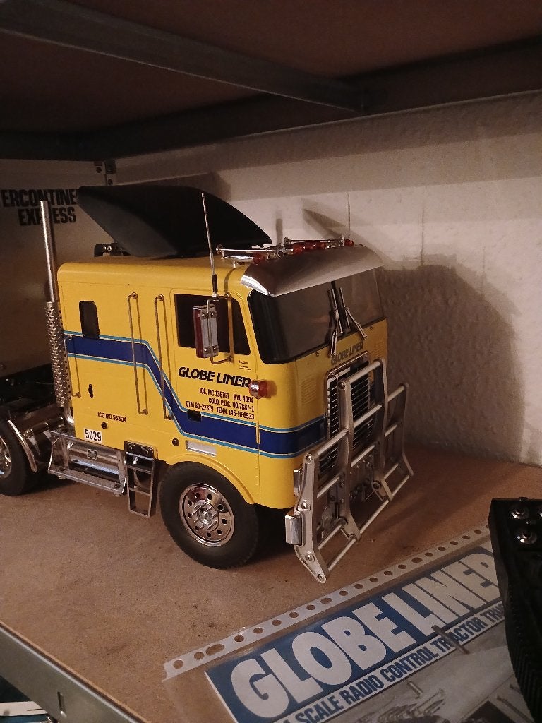 Tamiya 1:14 Truck met trailer verlichting geluid., Ophalen, Auto onroad
