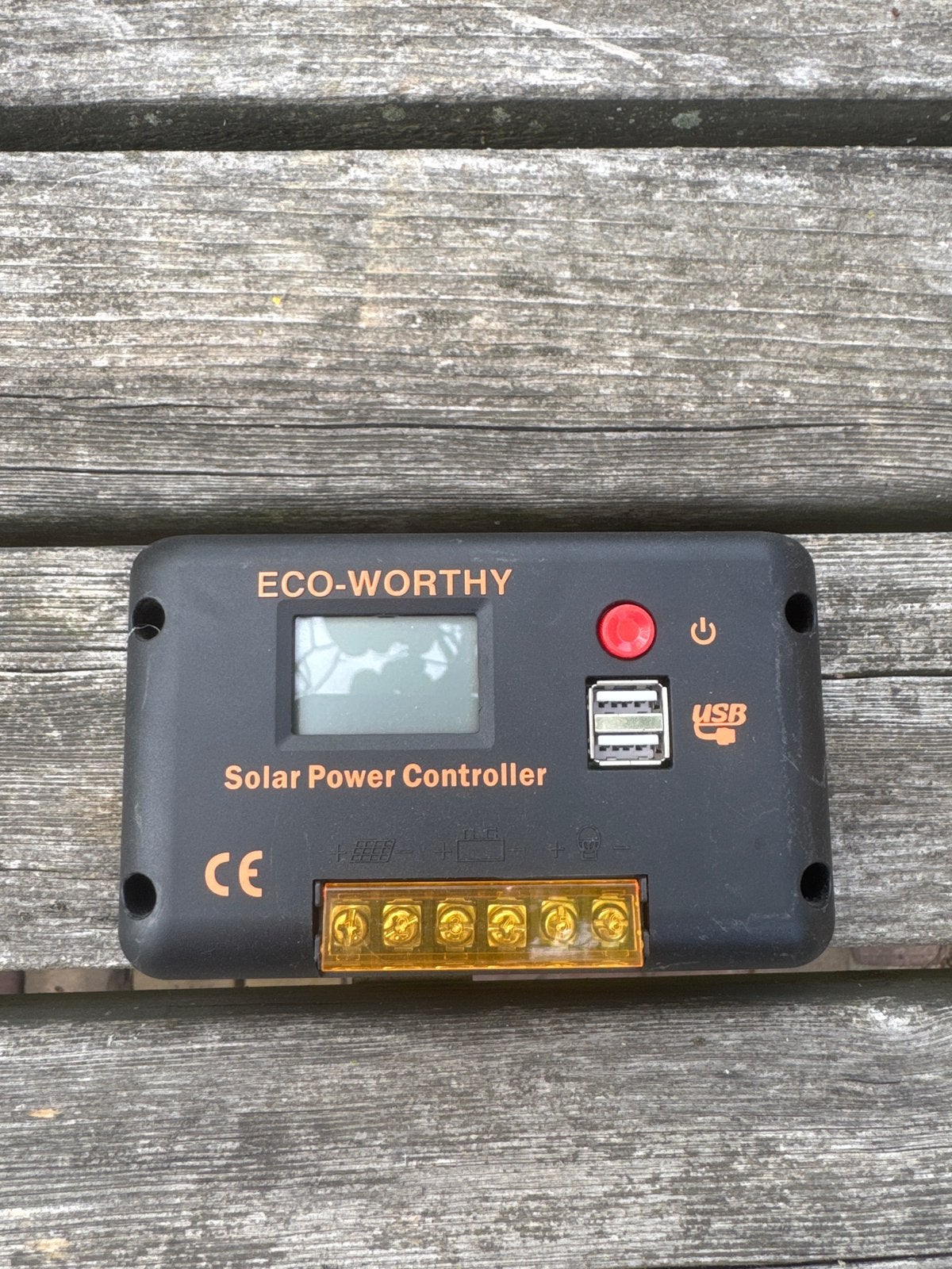 ECO-WORTHY Solar Power Controller 12V/24V 20A voor camper, Ophalen of Verzenden, Gebruikt
