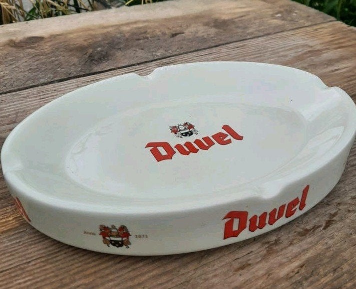 DUVEL - Vintage café asbak - (Bier / Kroeg), Ophalen of Verzenden, Glas of Glazen, Duvel