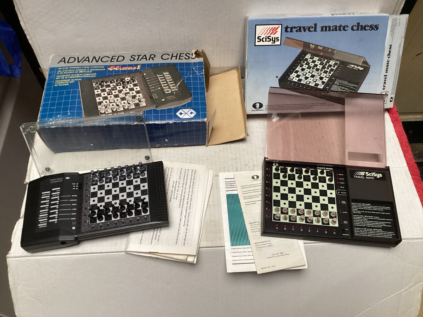Vintage schaakcomputers, Ophalen