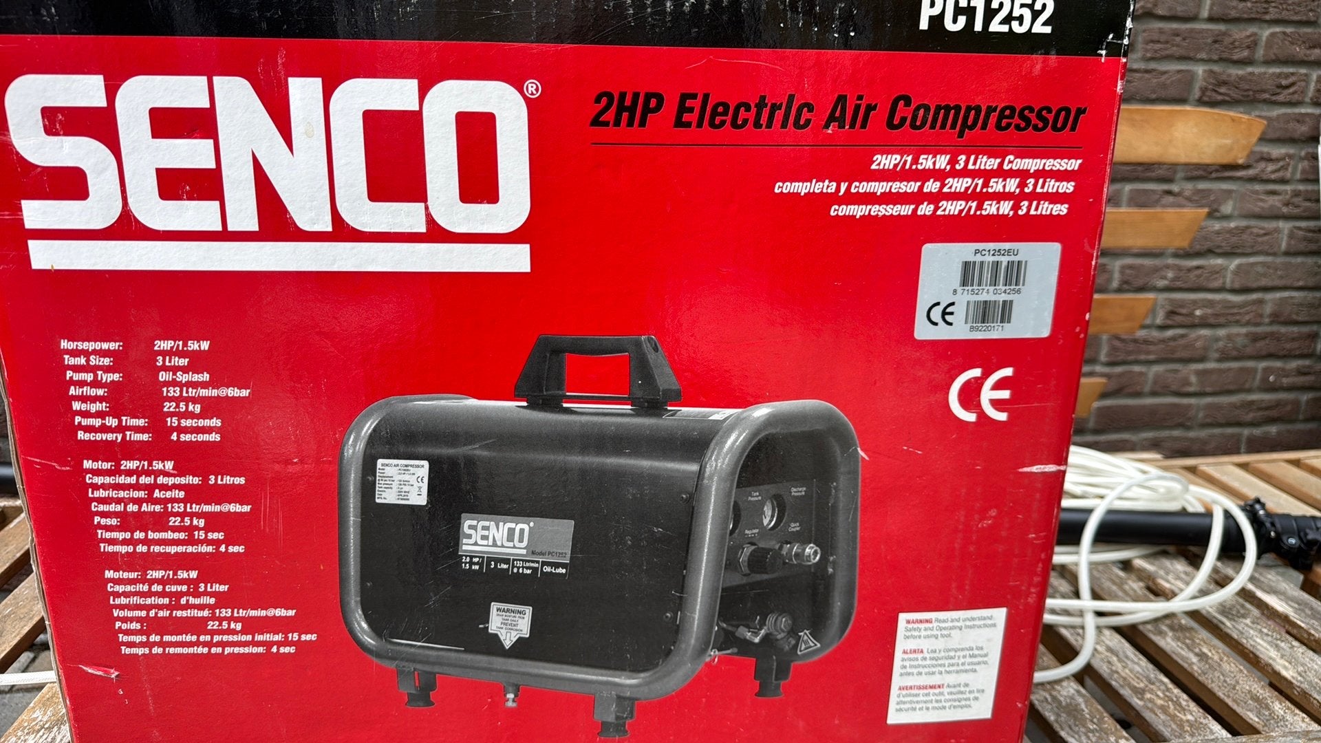 SENCO PC1252 compressor te koop – €250, Doe-het-zelf en Verbouw, Compressors, Ophalen of Verzenden, Nieuw