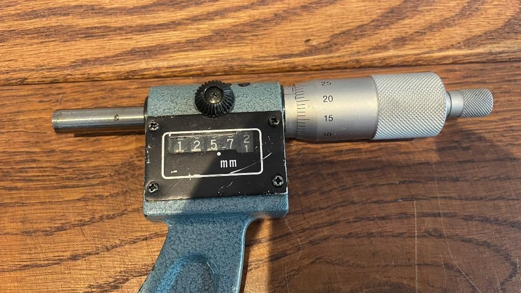 Mitutoyo 125-150mm 0,01mm telraam micrometer-/schroefmaat, Doe-het-zelf en Verbouw, Meetapparatuur, -, Ophalen of Verzenden, Zo goed als nieuw