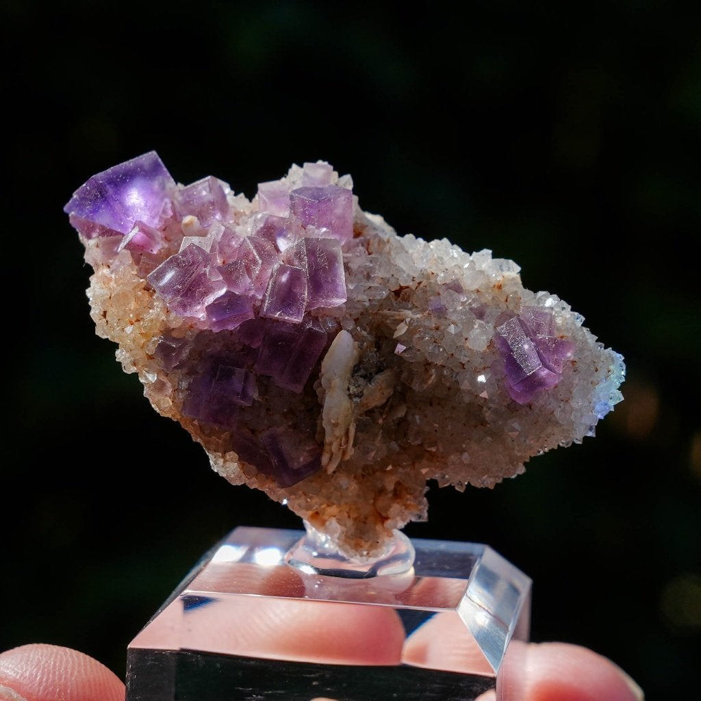 Fluoriet uit Berbes #8, Ophalen of Verzenden, Mineraal