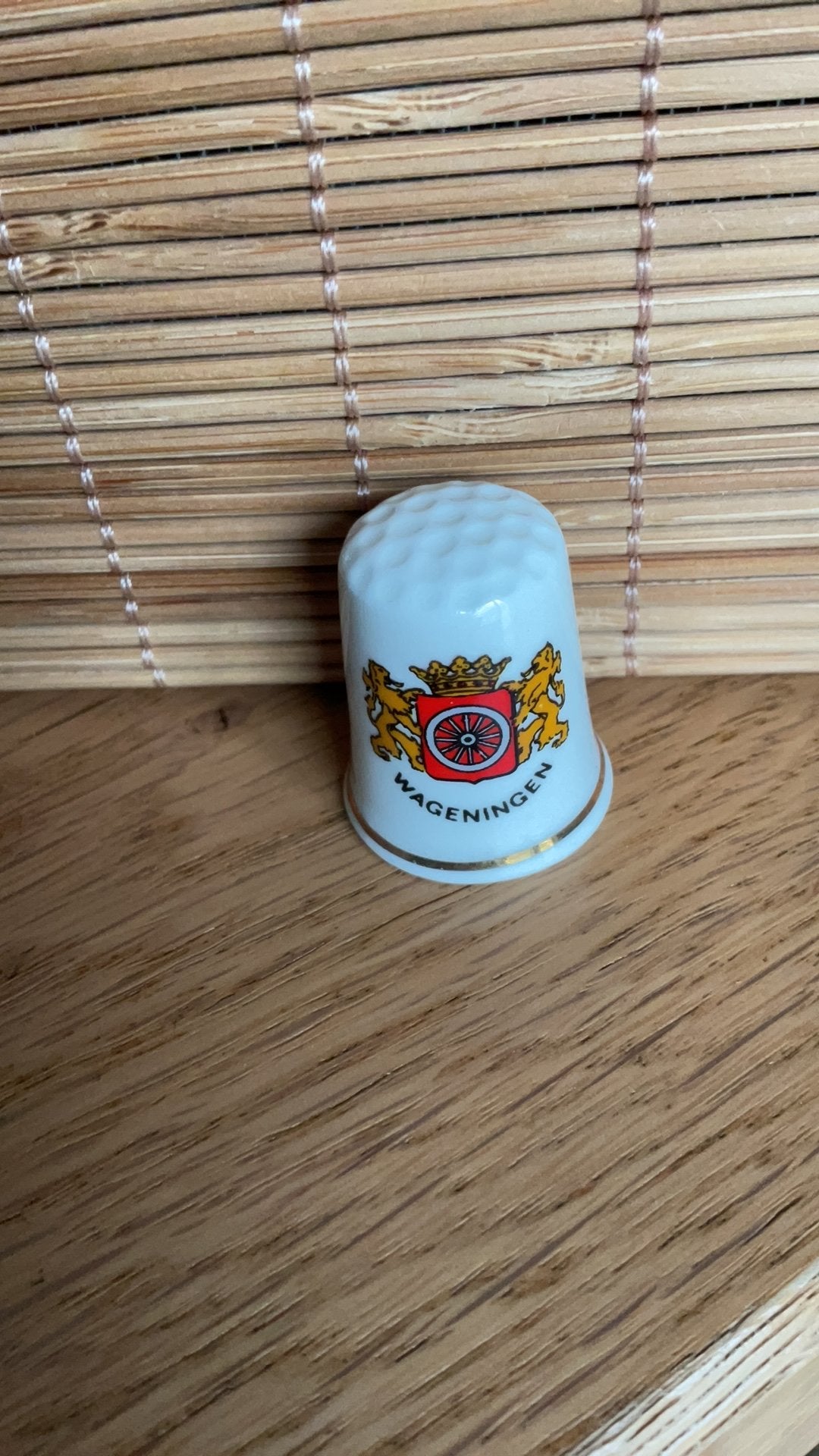 Wageningen vingerhoedje vingerhoed vingerhoedjes vingerhoed, Verzenden, Zo goed als nieuw