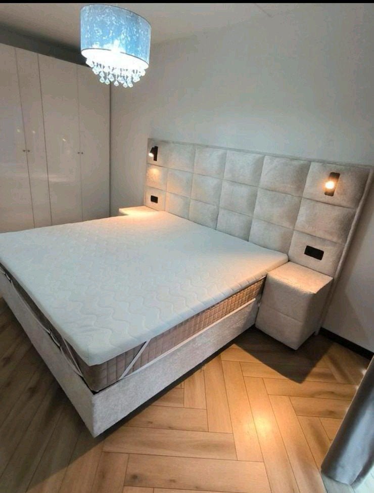 Boxspring met Opbergruimte,, 90 cm, Eenpersoons, Meerkleurig, Nieuw