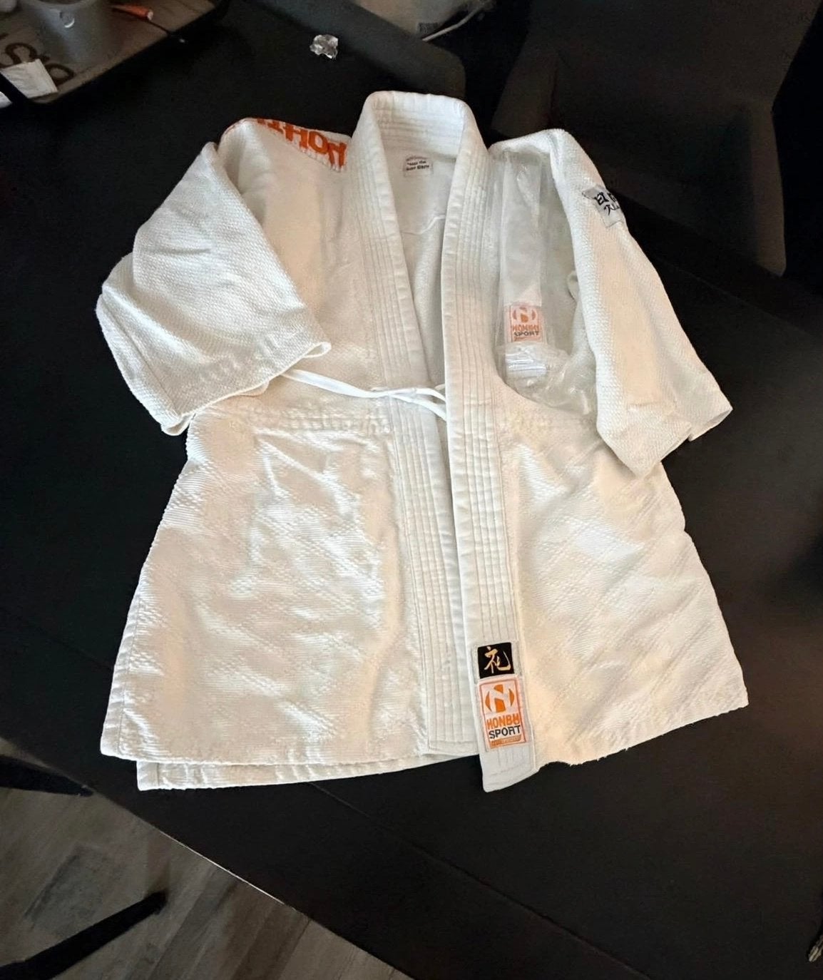 Nihon Sport Judo Jas met riem - Maat 150cm, Judo, Vechtsportpak, Maat L, Ophalen of Verzenden