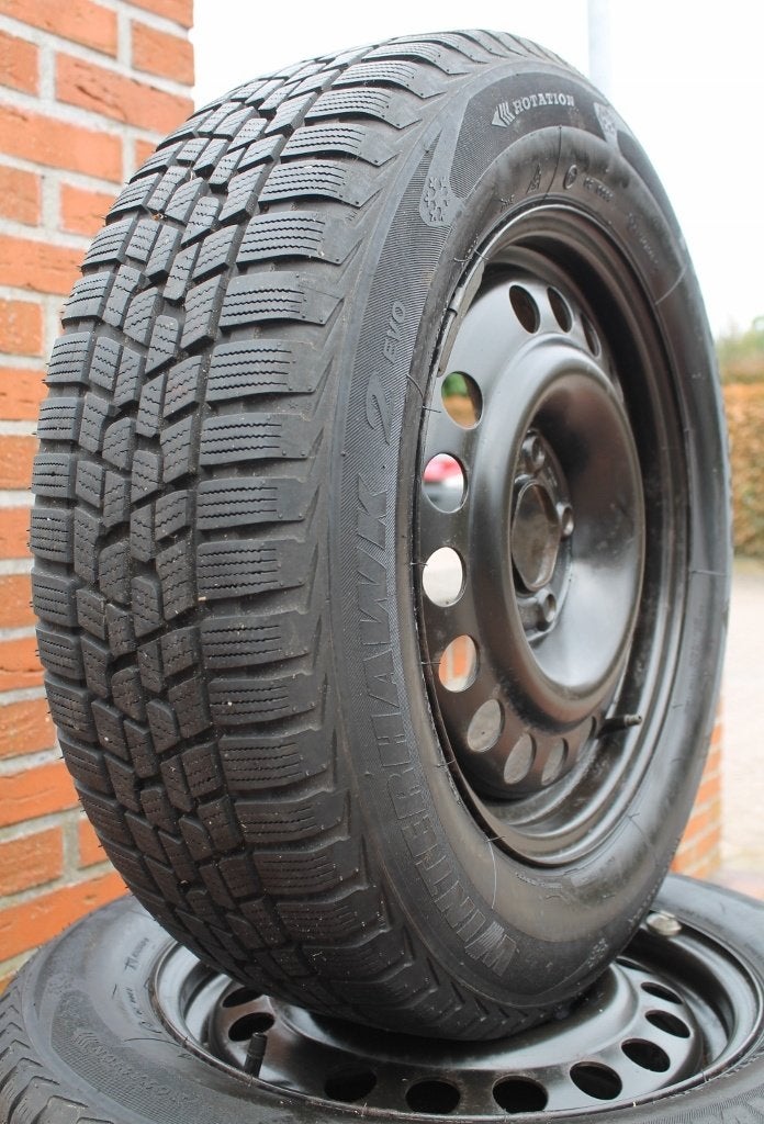 4 winterbanden 6,5mm op 15 inch velg 5x110 Opel Saab Fiat, Auto-onderdelen, Banden en Velgen, Ophalen, Gebruikt, 15 inch, Band(en)