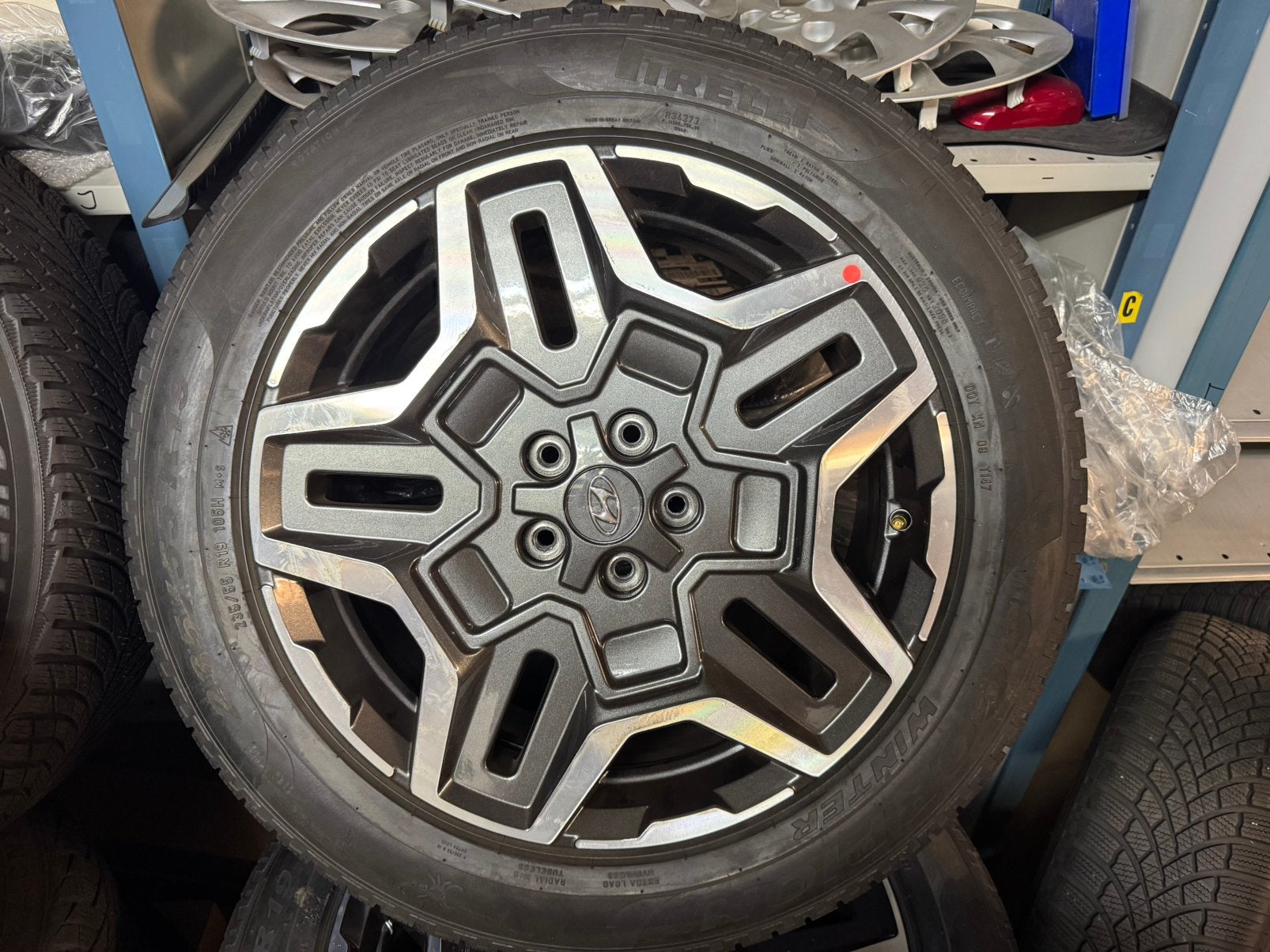 Hyundai Santa Fe 19”inch 5x114.3 Winterset Velgen Wielen, Banden en Velgen, Nieuw, Winterbanden, 235 mm