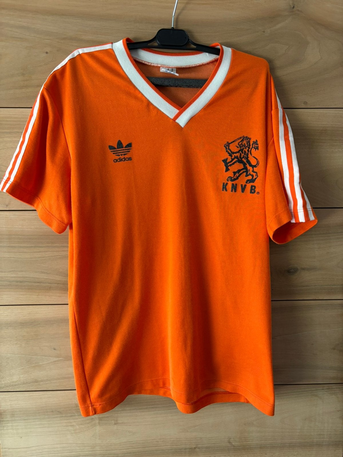 Vintage Adidas KNVB Nederlands elftal Holland VoetbalShirt, Maat L, Ophalen, Gebruikt, Shirt