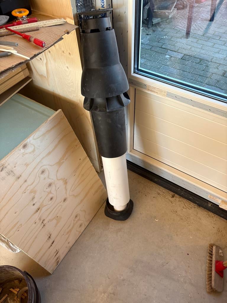 Dubbelwandige Rookgasafvoer 80/125, Ophalen of Verzenden, Gebruikt, Afzuiger