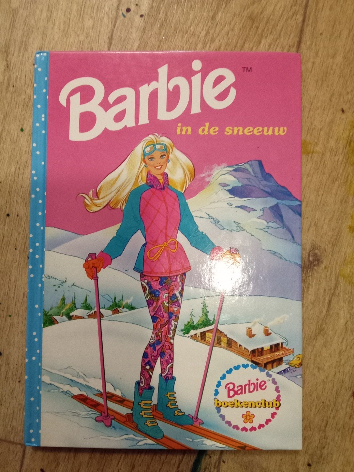 boek van Barbie in de sneeuw 40 cm verhalen en plaatjes erin