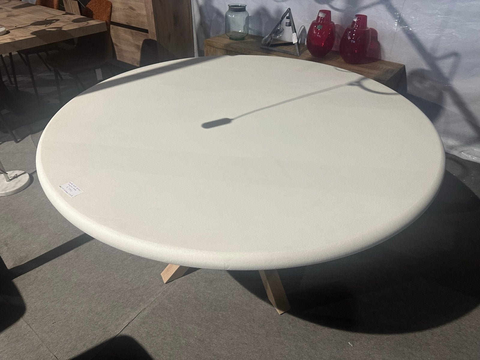 Moderne eettafel - Rond, Ovaal of Rechthoekig, Huis en Inrichting, Ophalen, Overige materialen, 100 tot 150 cm, Vijf personen of meer