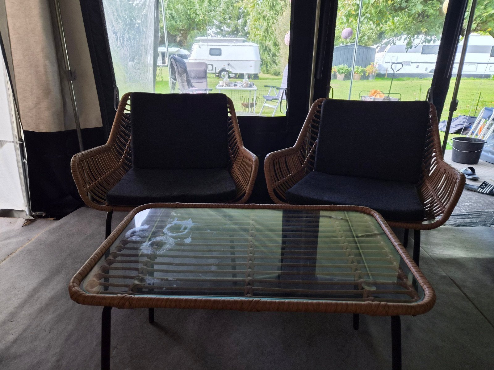 leuke tuinset aangeboden, Ophalen, Gebruikt, 4 zitplaatsen, Tuinset