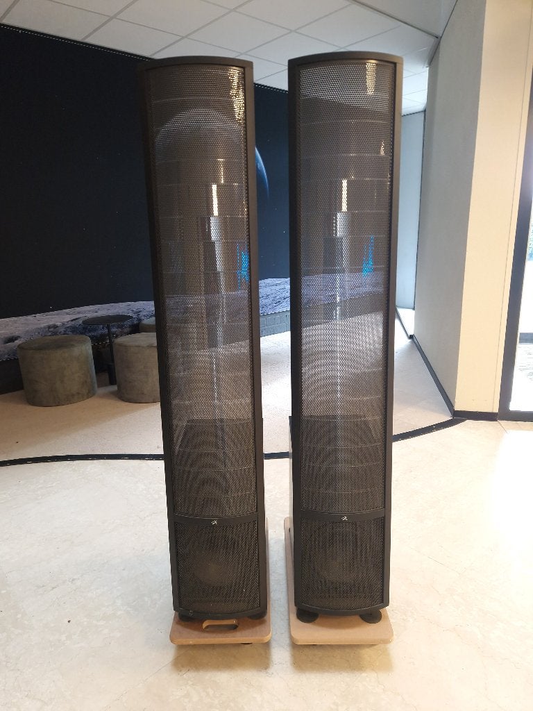 ✅ MartinLogan Theos elektrostatische luidsprekers paar, Vloerstaande luidspreker, Gebruikt, Ophalen, 150 watt of meer