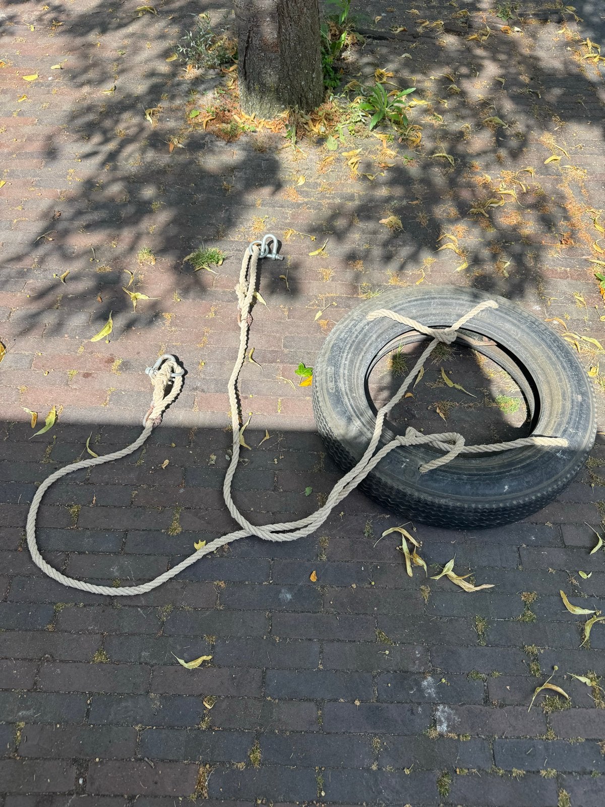 Schommelband met touw en haken, Kinderen en Baby's, Speelgoed | Buiten | Speeltoestellen, Ophalen, Gebruikt, Schommel