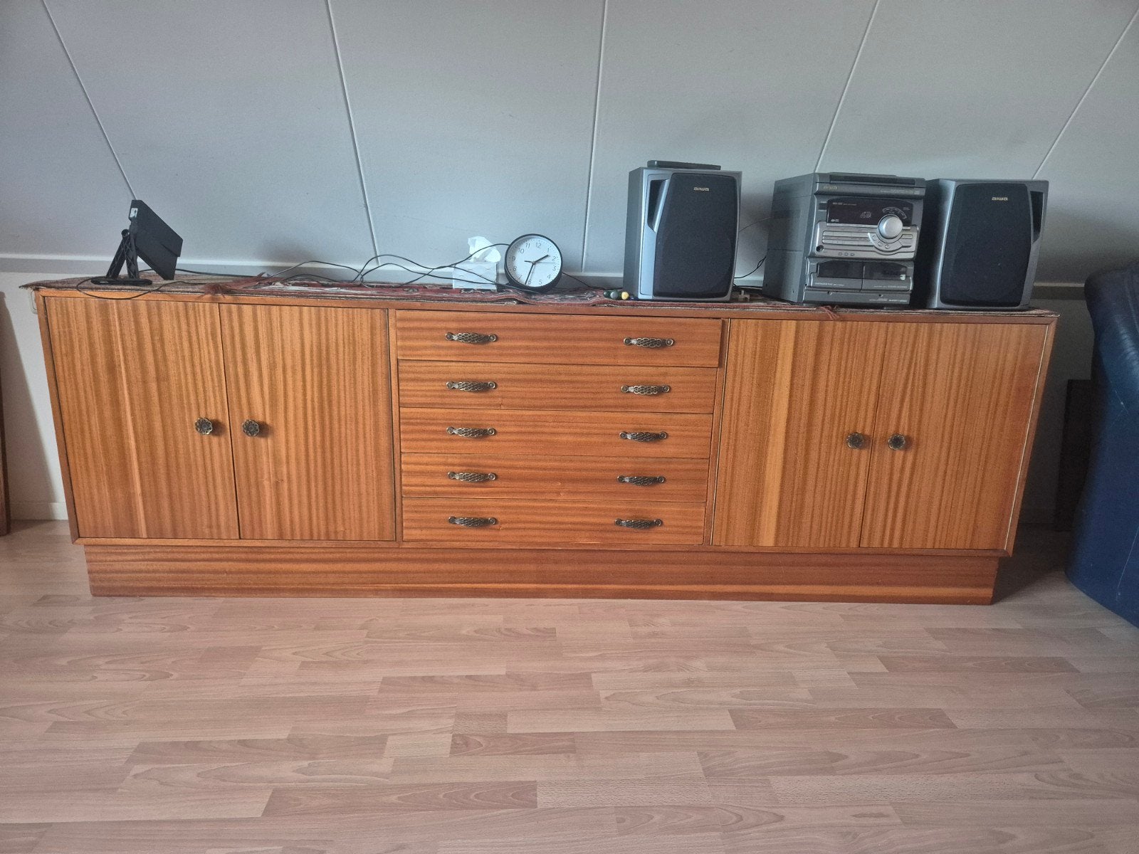 Vintage Jaren '70 Retro Dressoir, Ophalen, Gebruikt, Retro, Vintage, Jaren '70, 200 cm of meer
