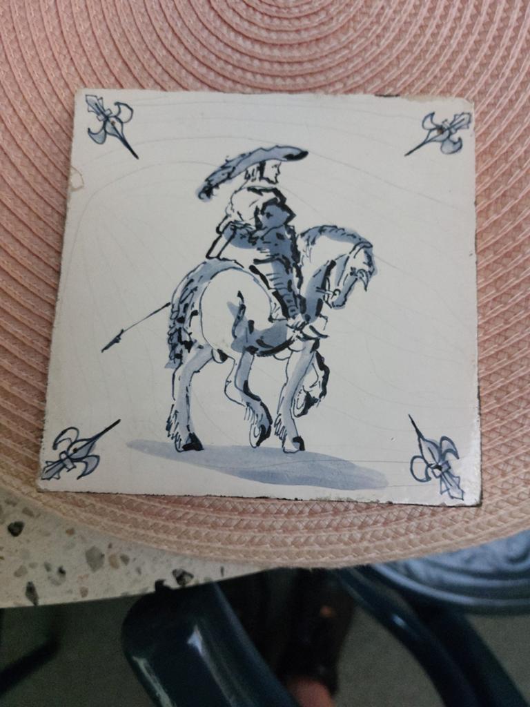 3 antieke tegels, Antiek en Kunst, Ophalen of Verzenden
