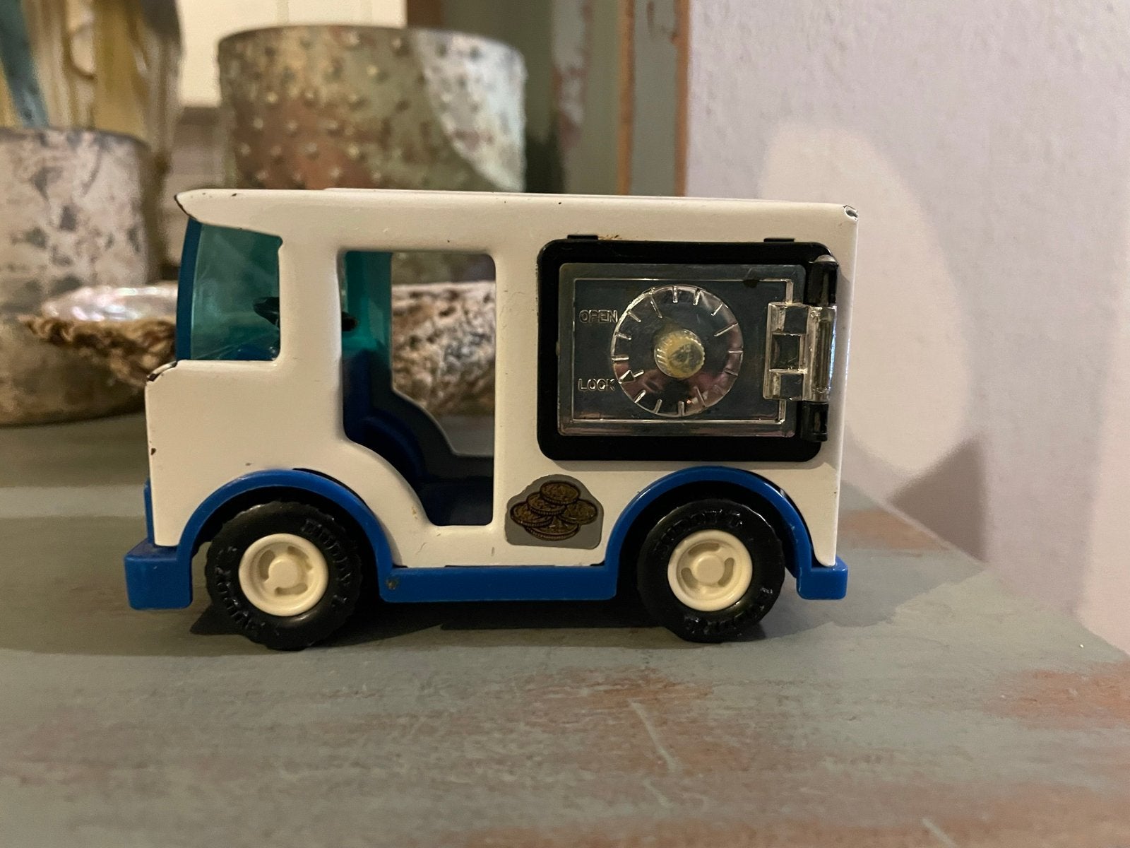 Geldwagen spaarpot metaal waardetransporto buddy L corp, Ophalen of Verzenden, Zo goed als nieuw