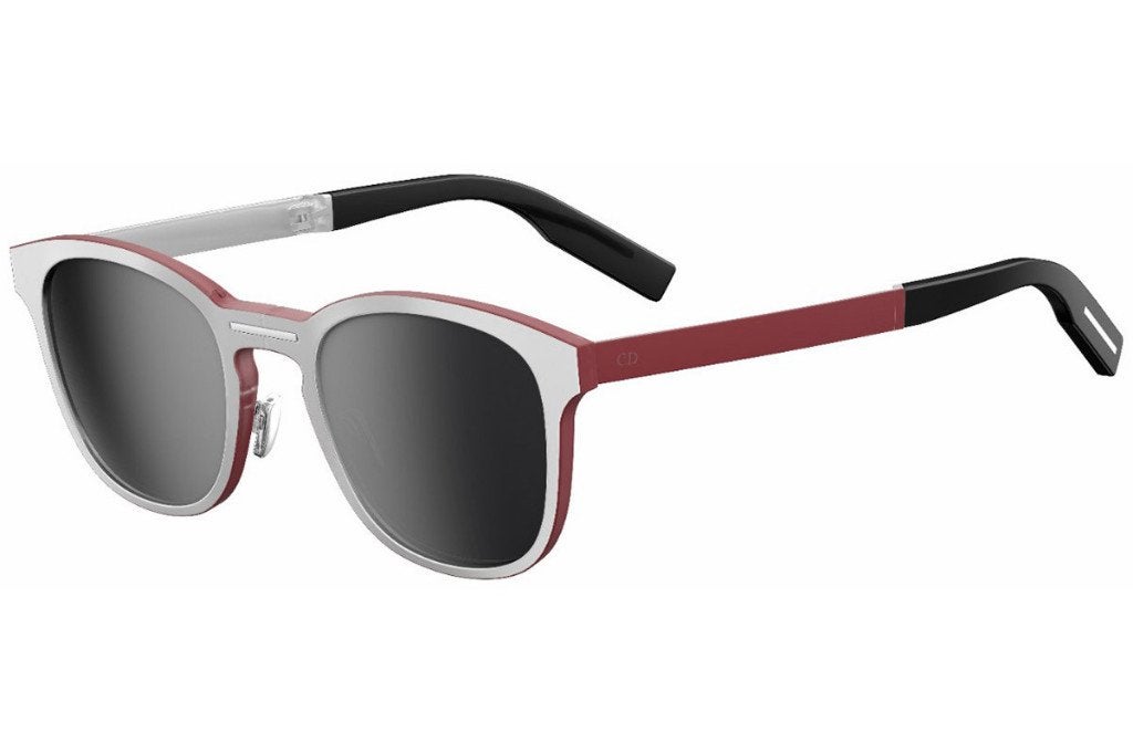 NIEUWE Dior Homme heren vouwbare zonnebril zilver rood AL.13, Zonnebril, Nieuw, Ophalen of Verzenden, Grijs