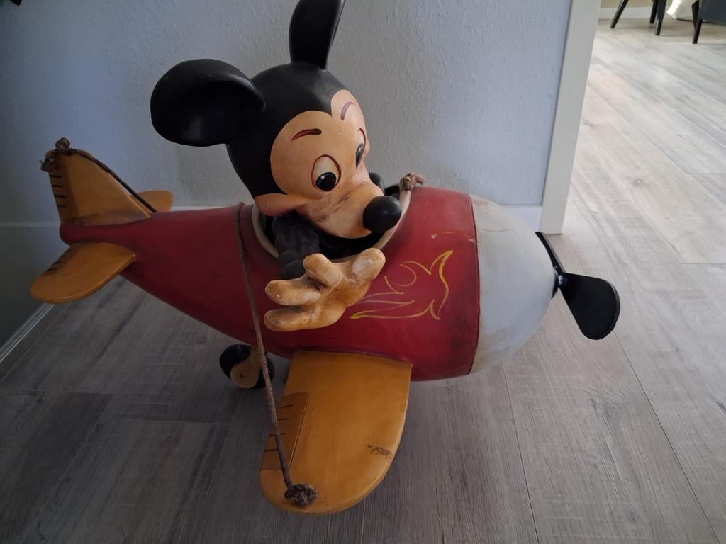 Vliegtuig, Verzamelen, Disney, Ophalen, Mickey Mouse, Gebruikt, Beeldje of Figuurtje