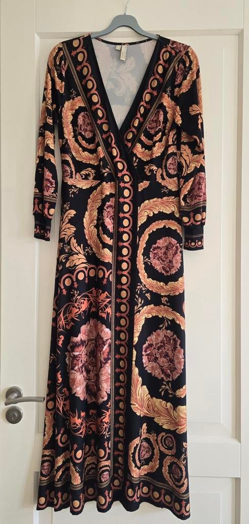 Bodyflirt Boutique Maxi Jurk - Zwart met Barokprint, Maat 38/40 (M), BODYFLIRT boutique, Zwart, Ophalen of Verzenden