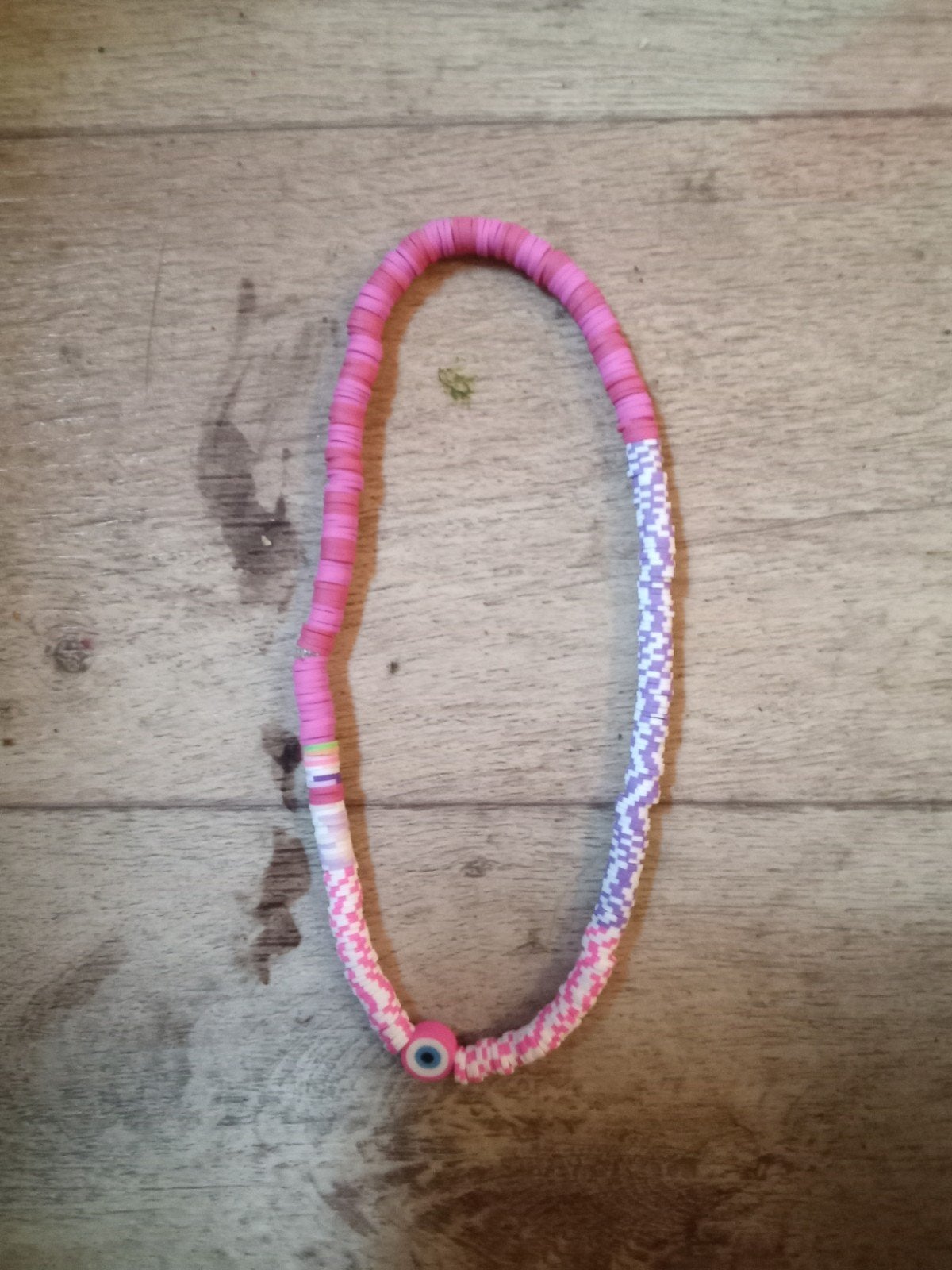 kleine ketting Turks oogje  erin verschillende kleuren, Ophalen of Verzenden, Zo goed als nieuw, Overige kleuren, Ketting
