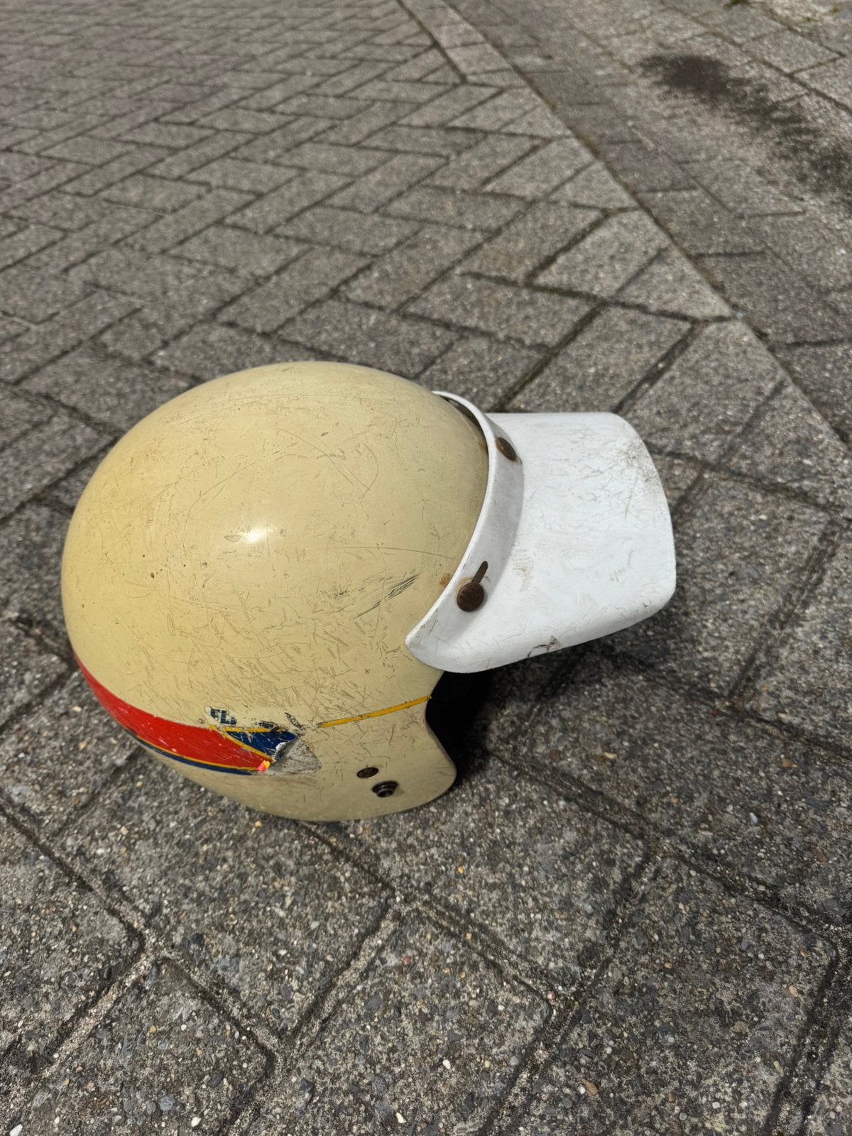 Vintage helm, Ophalen of Verzenden, Zo goed als nieuw, Small