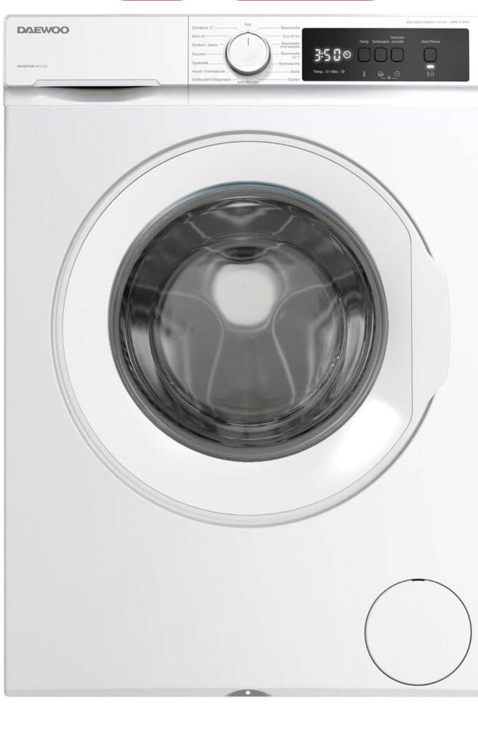 Daewoo wasmachine nieuw 12 kg 1400 toeren