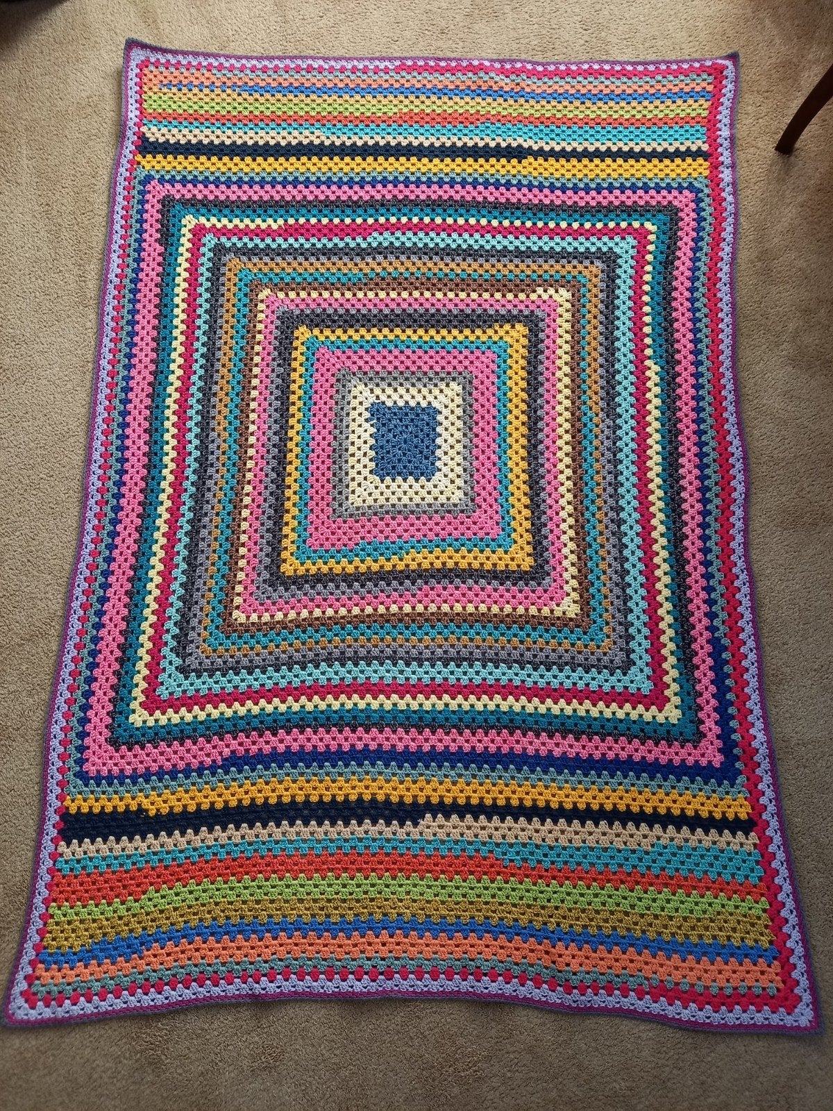 Gehaakte plaid 165x115 cm, Ophalen of Verzenden, Nieuw