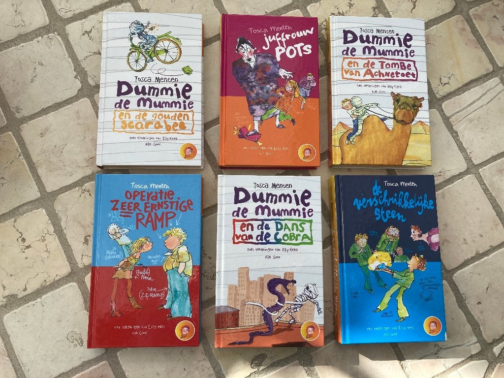 Tosca menten dummie de mummie juffrouw pots boeken set 6 st!, Ophalen of Verzenden, Zo goed als nieuw, Tosca Menten, Fictie algemeen