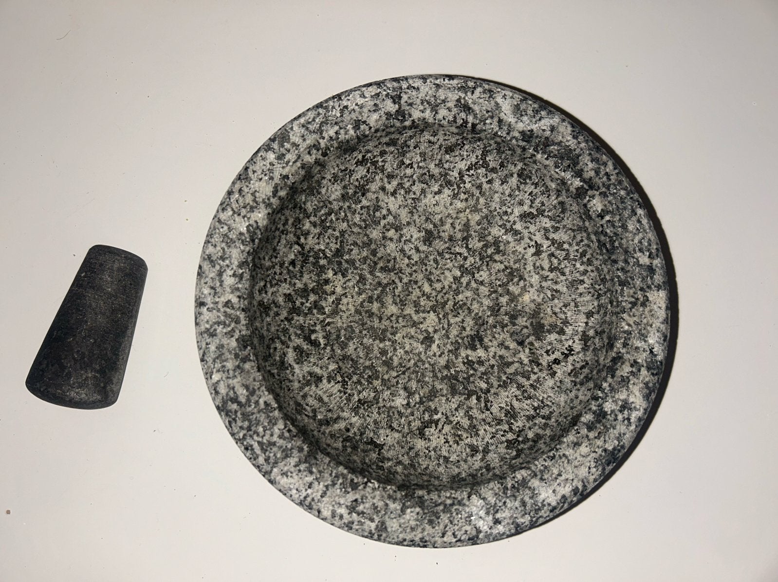 Granite mortar and pestle, Ophalen, Steen/keramiek, Grijs, Overige merken
