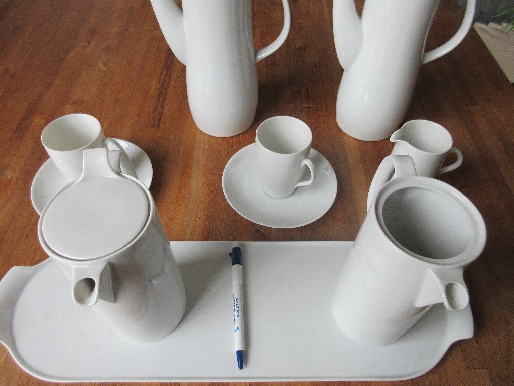 Mosa Select Noblesse koffiepot porselein vintage Maastricht, Ophalen