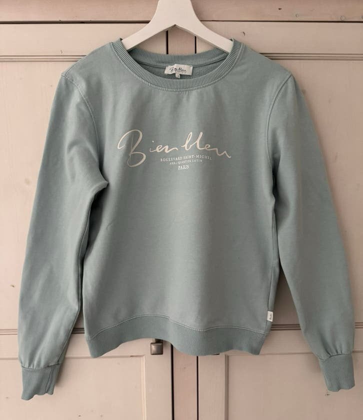 Mint groene dames sweater trui Bien Bleu - Maat S, Ophalen of Verzenden, Zo goed als nieuw, Maat 36 (S), Groen