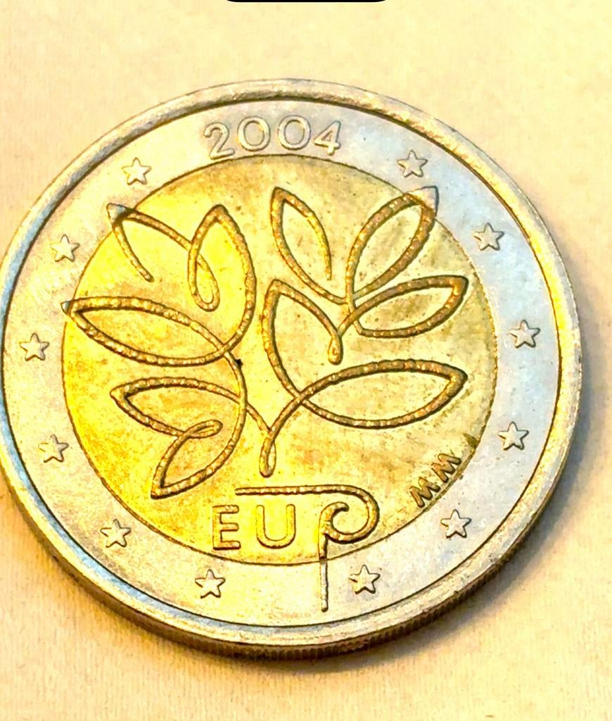 2 euromunt Finland 2004 Uitbreiding EU, Postzegels en Munten, Munten | Europa | Euromunten, Ophalen of Verzenden, Finland, 2 euro
