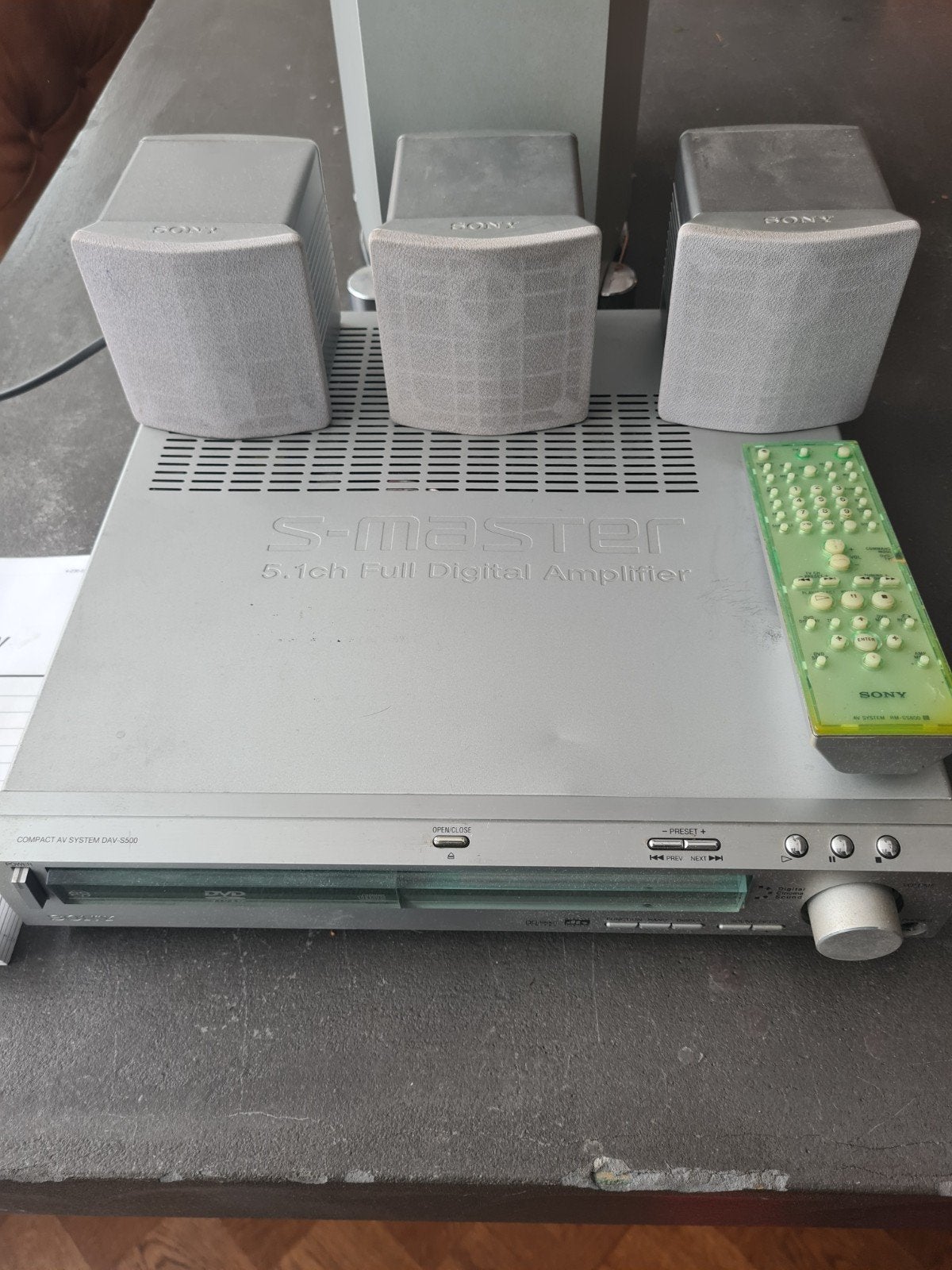 Sony DAV-S500 Home Cinema Set met DVD-speler en 5.1 geluid, Ophalen, Gebruikt, 5.1-systeem, Sony
