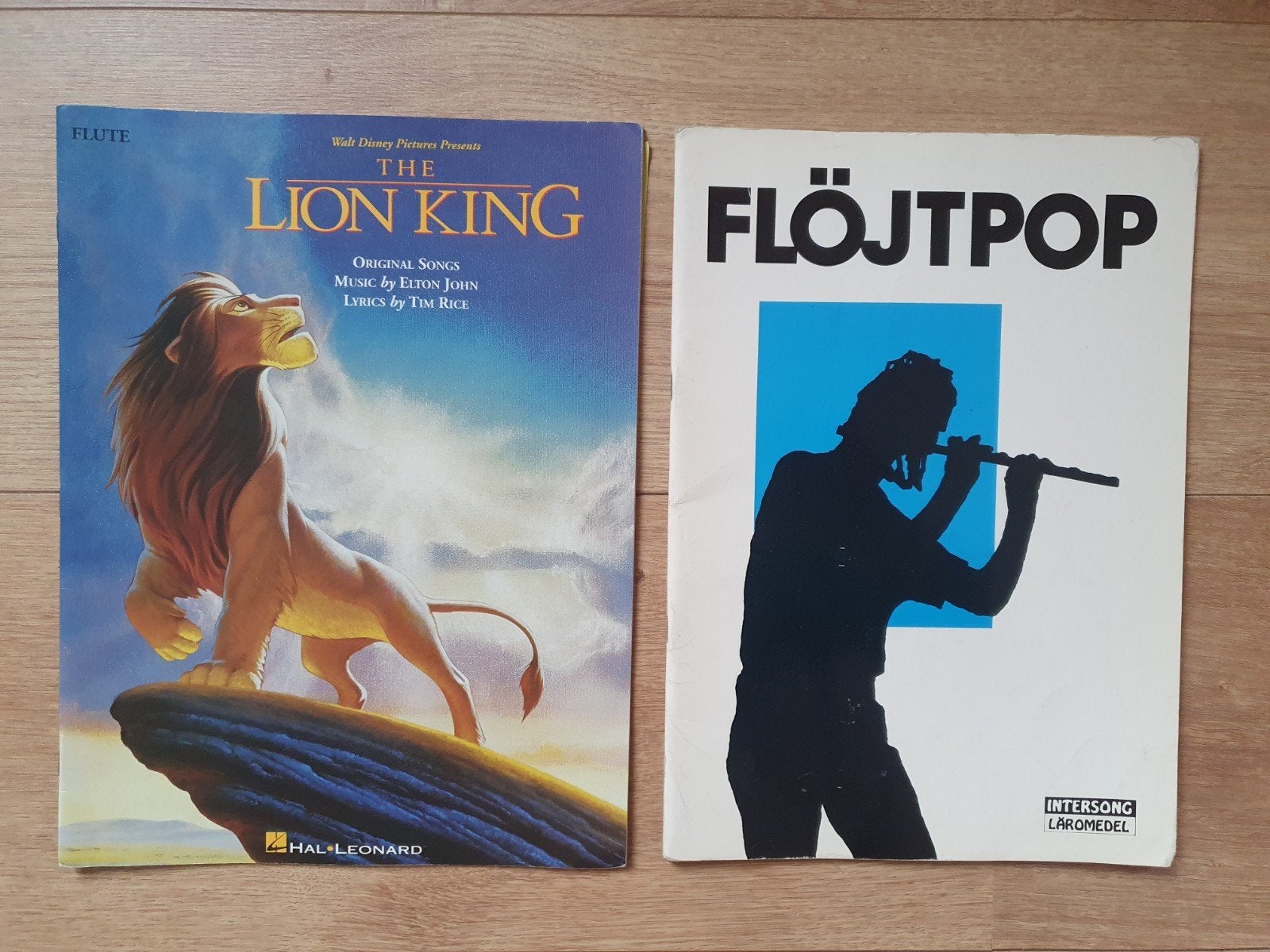 Fluit bladmuziek: Flöjtpop & The Lion King, Muziek en Instrumenten, Gebruikt, Filmmuziek en Soundtracks, Ophalen of Verzenden