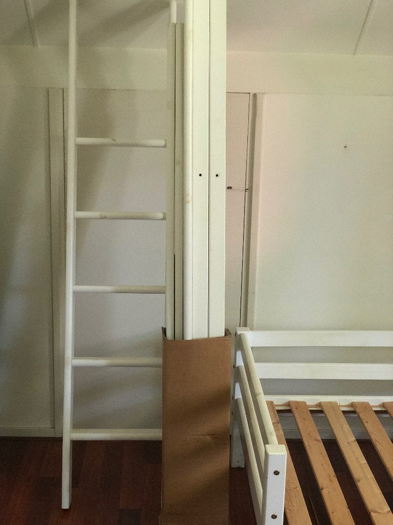 Witte Hoogslaper (Hoppekids Eco dream) - Kinderbed, Kinderen en Baby's, Ophalen, Gebruikt, Hoogslaper