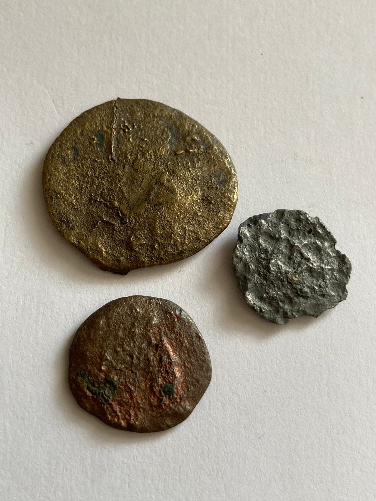 3 celtische bodemvondstmunten., Vóór koninkrijk, Setje, Zilver, Overige waardes