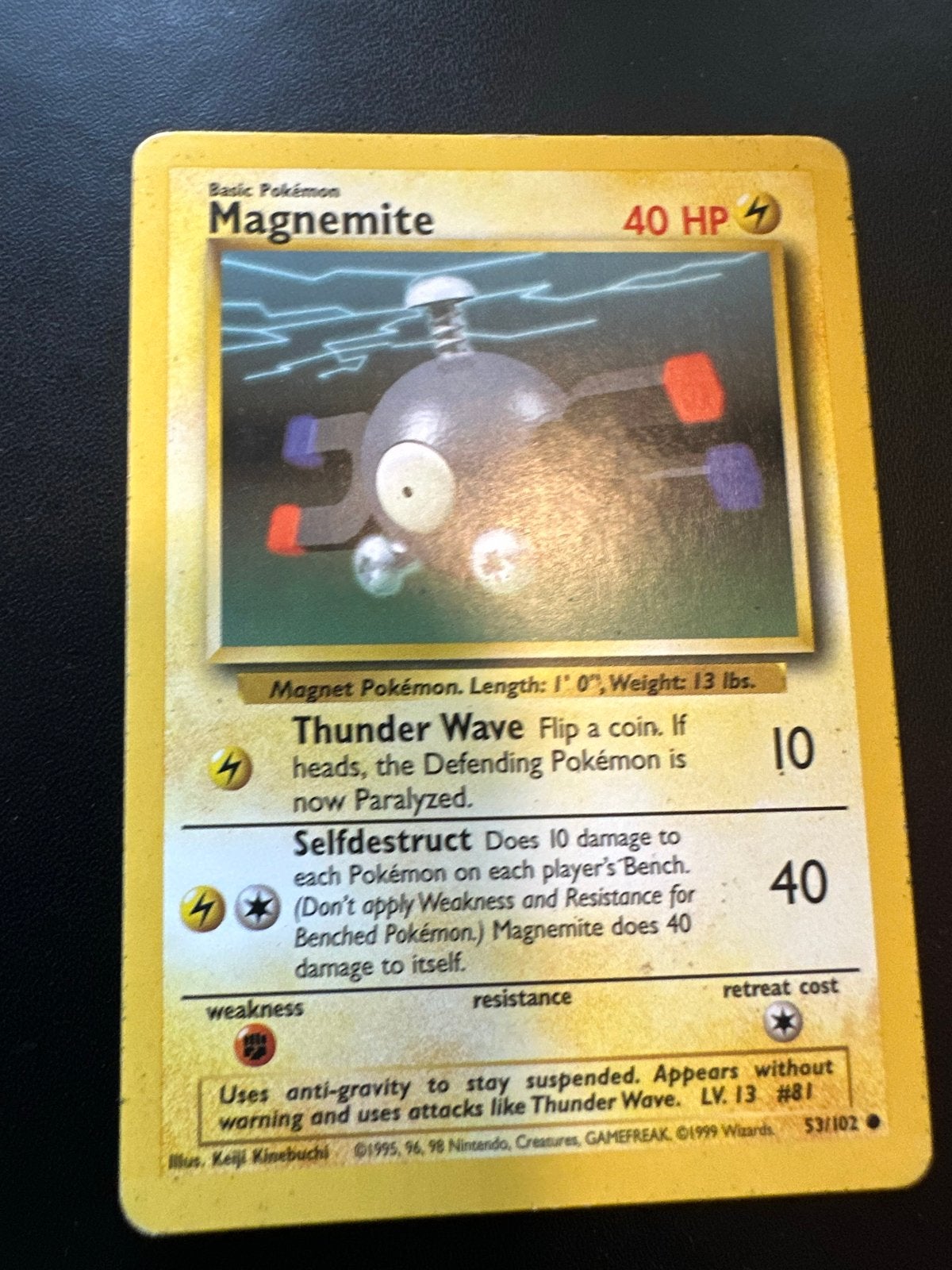 Magnemite (Base Set 53/102), Ophalen of Verzenden, Gebruikt, Losse kaart