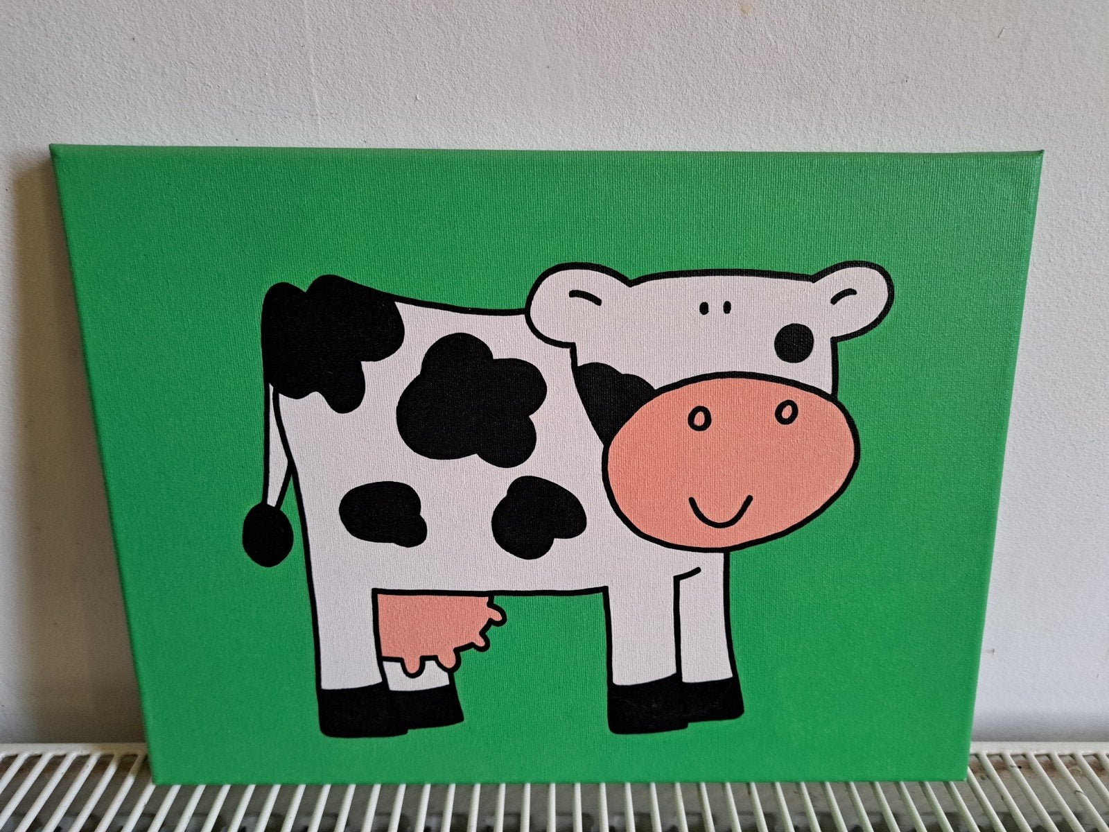Leuke handgeschilderde dieren canvas schilderijen babykamer, Kinderen en Baby's, Kinderkamer | Inrichting en Decoratie, Ophalen of Verzenden