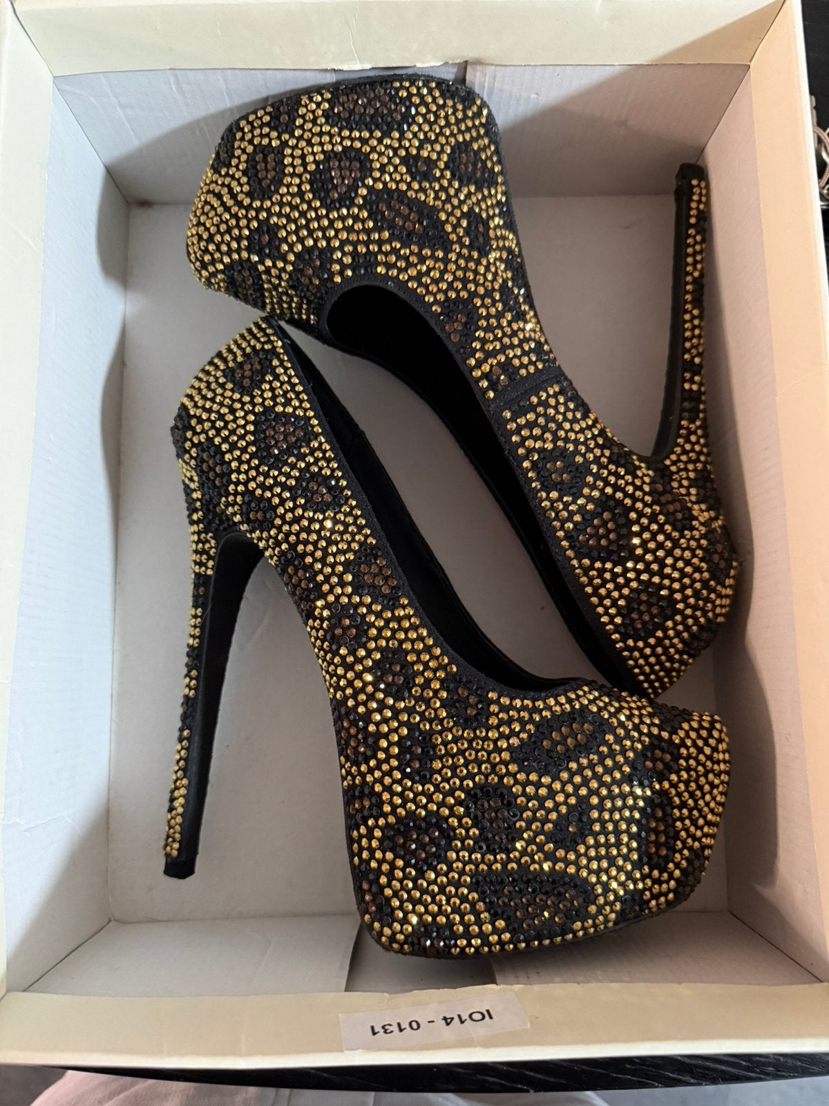 Steve madden luipaard print steentjes, Ophalen, Zo goed als nieuw, Zwart, Sneakers of Gympen