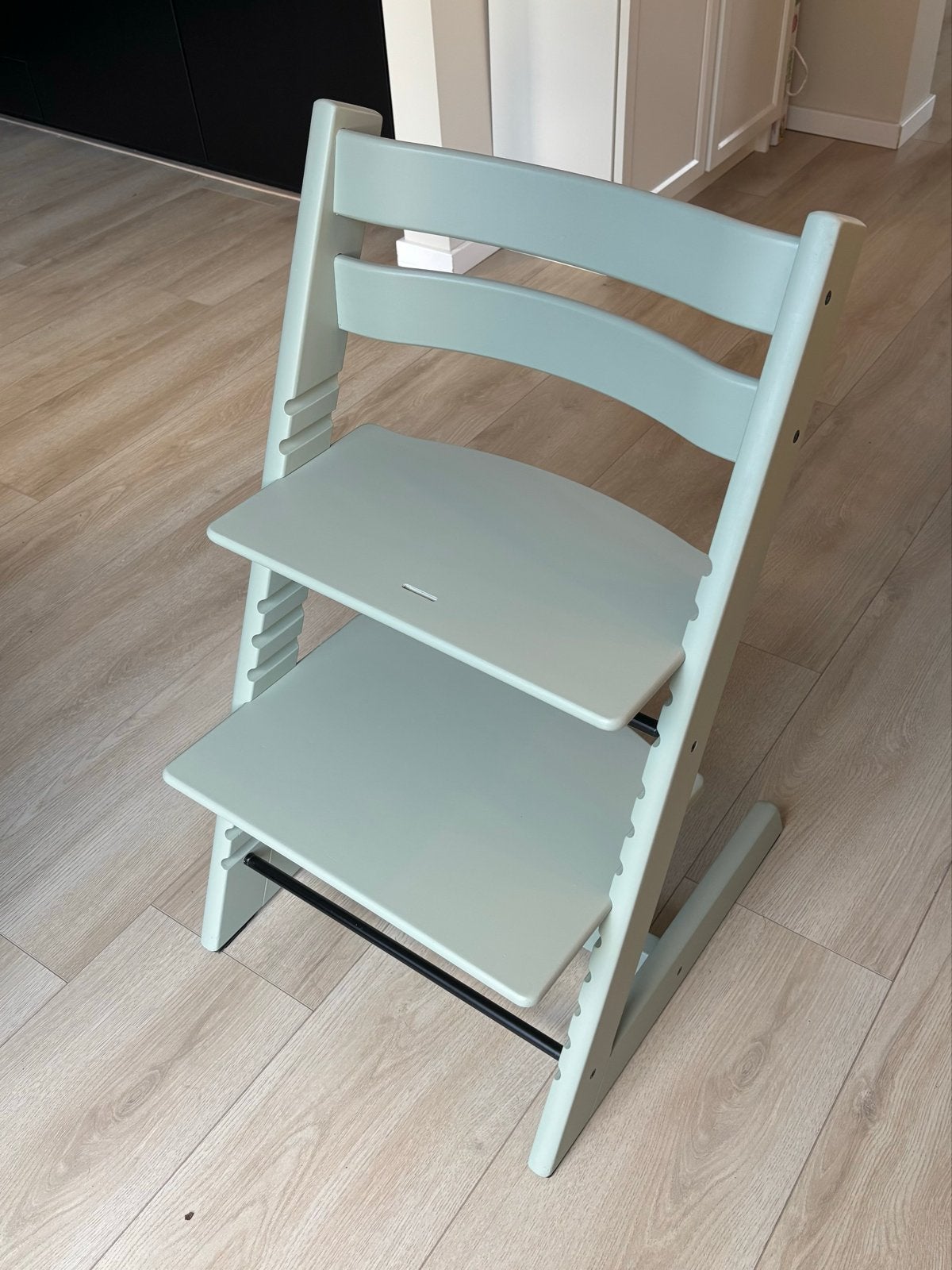 Stokke Tripp Trapp kinderstoel groen, Ophalen, Gebruikt, Meegroeistoel, Aanschuifbaar