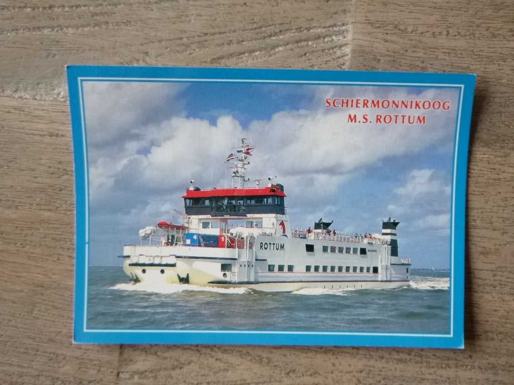 Schiermonnikoog, M.S. Rottum, Verzenden, 1980 tot heden, Gelopen, Noord-Brabant