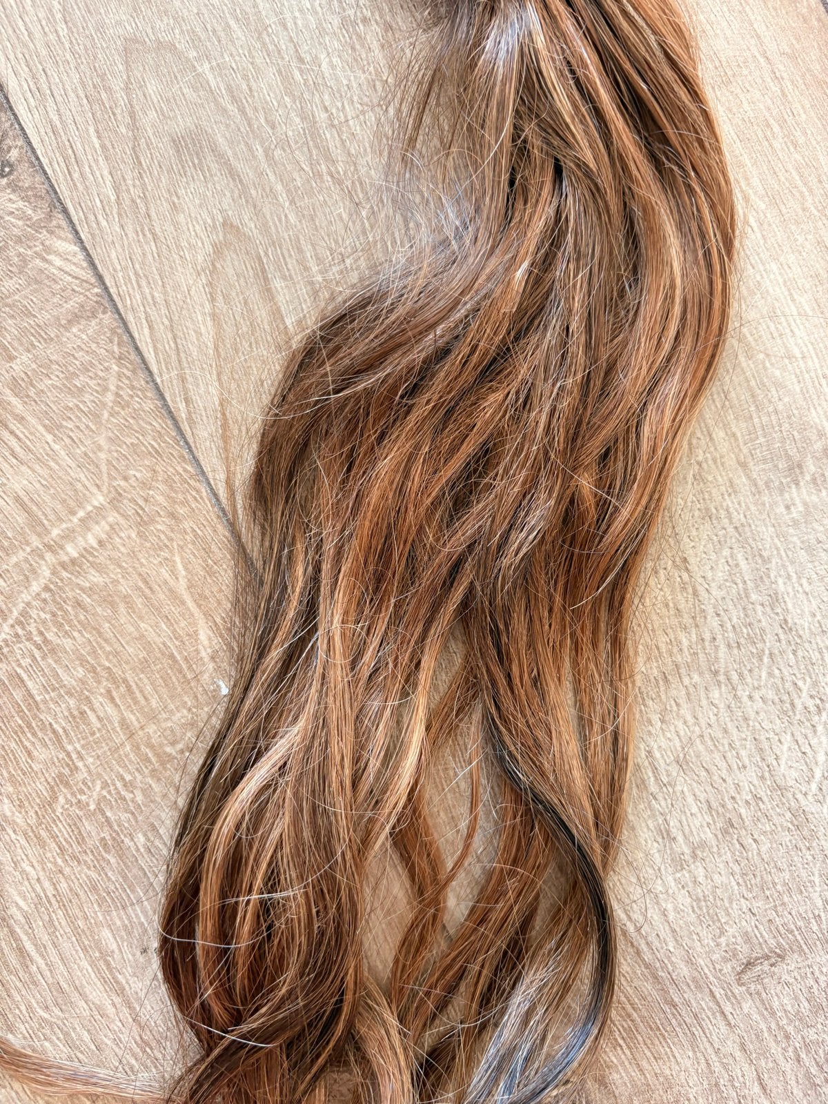 Tape extensions (echt haar) -  +/- 100g, Ophalen of Verzenden, Gebruikt, Pruik of Haarverlenging