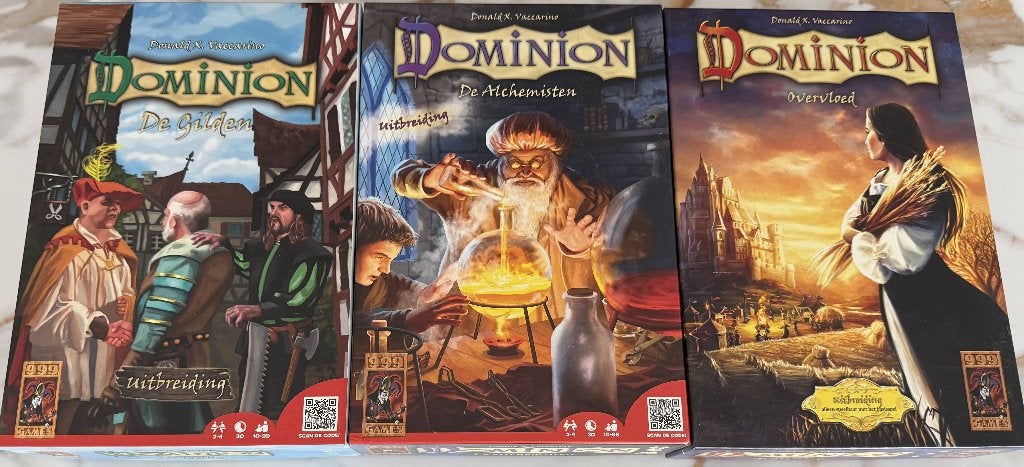 dominion spel uitbreidingen, Drie of vier spelers, Ophalen of Verzenden, Zo goed als nieuw, 999-games