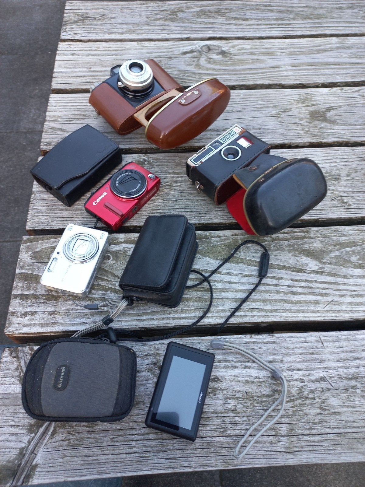 5 Fototoestellen van diverse merken, Audio, Tv en Foto, Gebruikt, Canon, Ophalen of Verzenden, Compactcamera