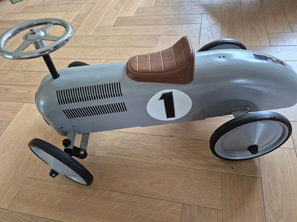 Loopauto voor peuter race auto voor binnen grijs, Ophalen