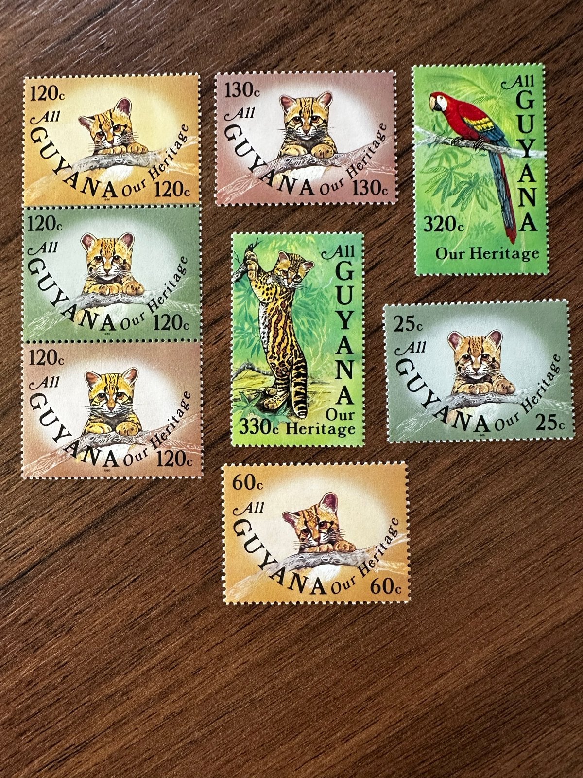 Guyana 1985 - Dieren (Vogels en Katachtigen) - Postfris, Ophalen of Verzenden, Postfris