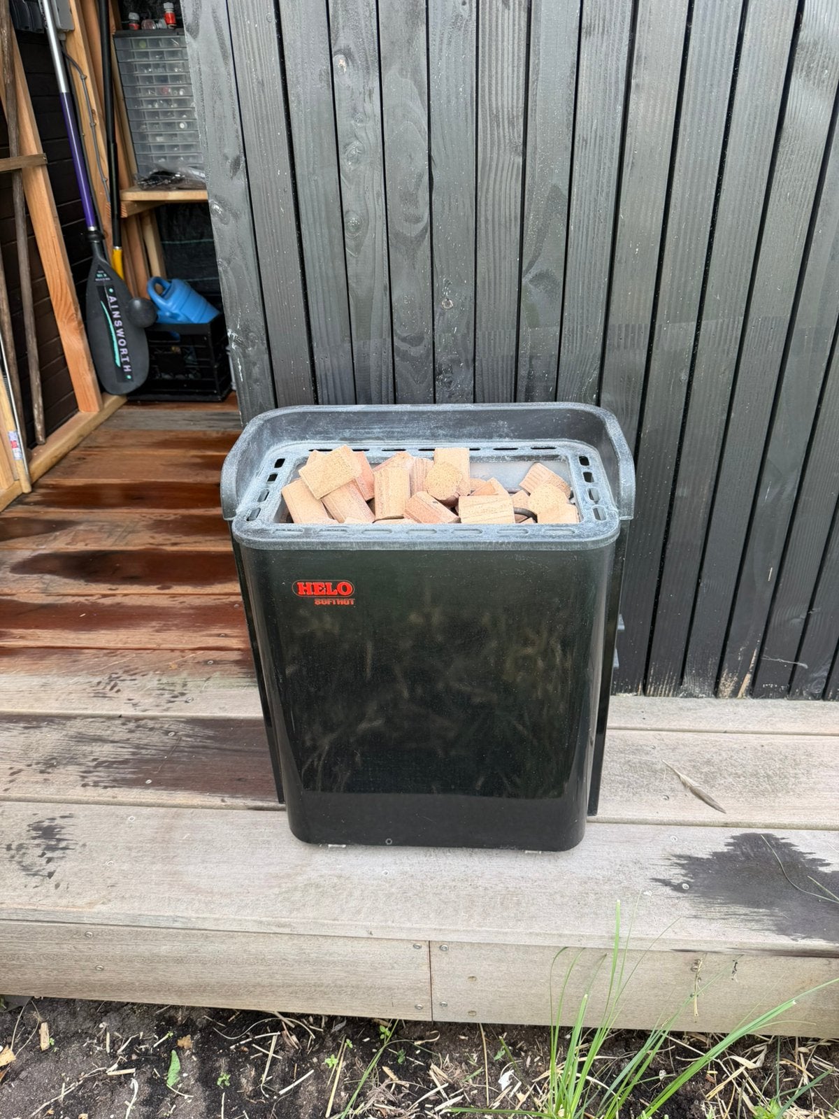 Helo Sauna Kachel - Goed Werkende Elektrische Kachel, Sport en Fitness, Sauna, Ophalen, Gebruikt, Fins of Traditioneel, Onderdelen