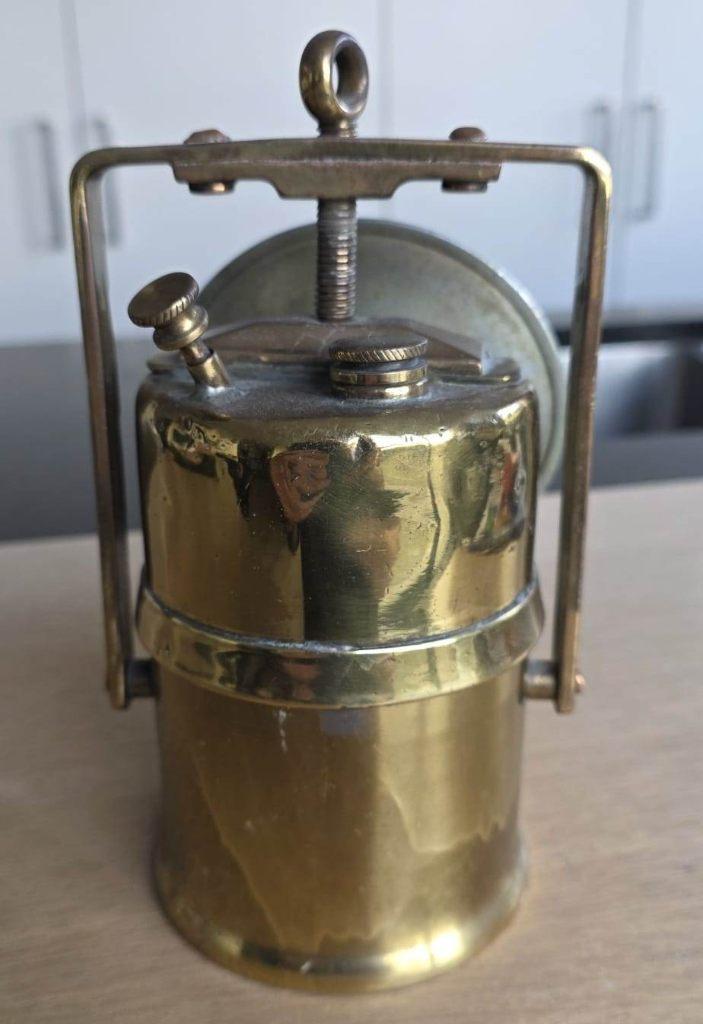 koperen mijnwerkerslamp, Ophalen of Verzenden